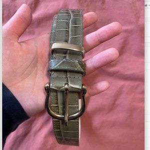 & Other Stories Croco leather belt- medium